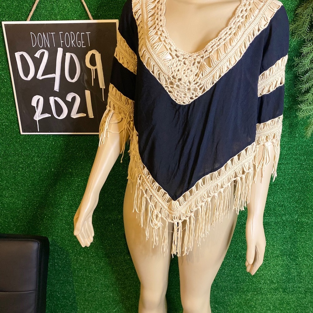 Crochet Shaw Shirt Size M
